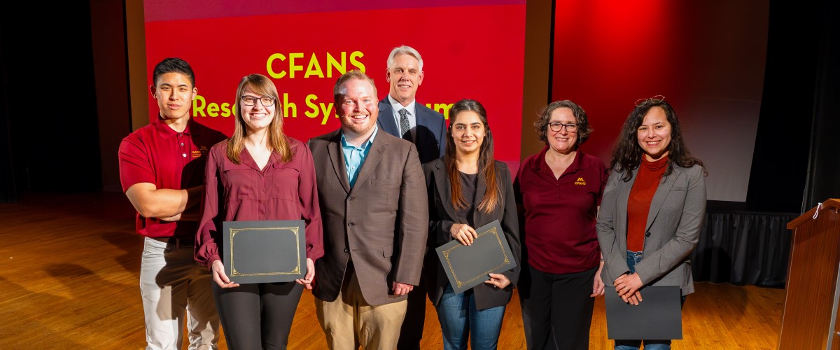 award recipients CFANS research symposium 2024